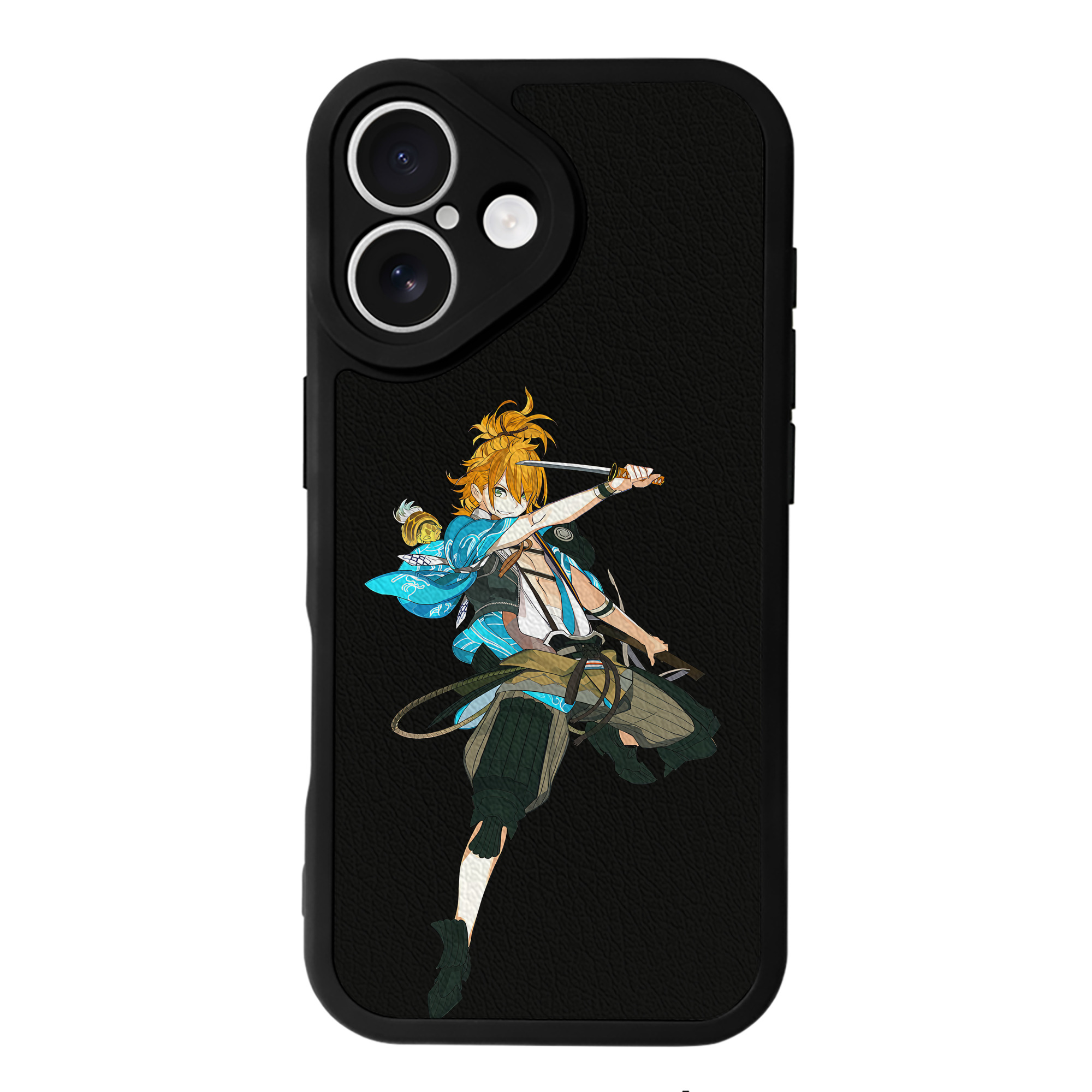 （画像用） 刀剣乱舞 Touken Ranbu 【iPhone 16シリーズ対応】シリコンスマホケース（レザー調） 材質：シリコン